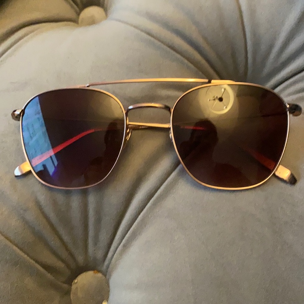 Rose gold Krewe sunglasses